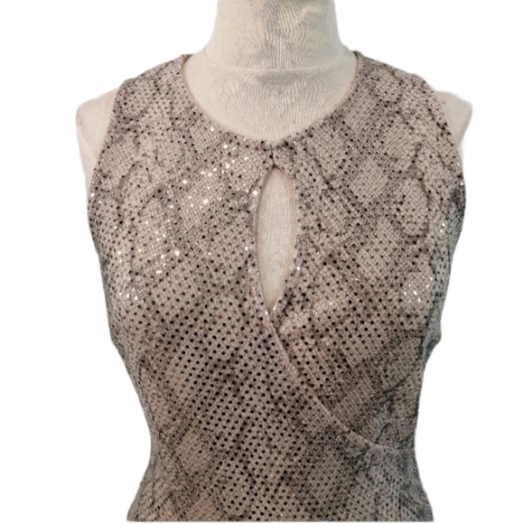 Sabora Halter Bodycon Sequins Dress with S… - Picture 6 of 14